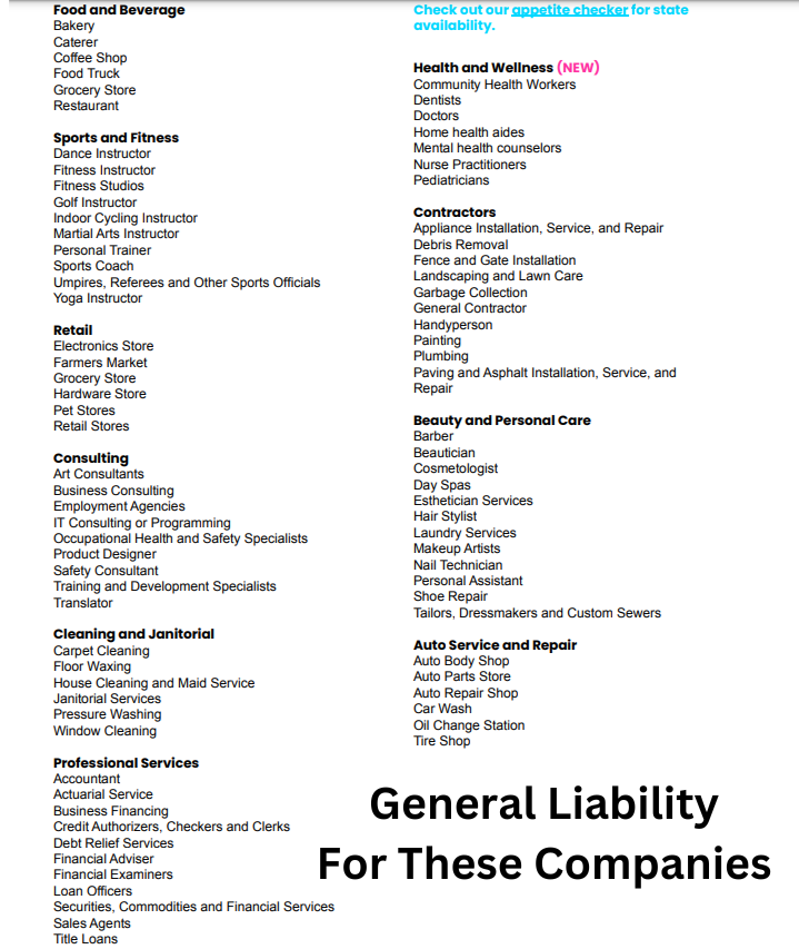 General Liability Insurance